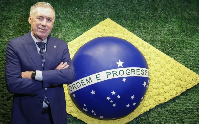 Carlo Ancelotti renova contrato com a Seleção Brasileira até a Copa do Mundo de 2030