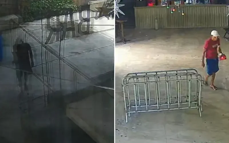 Homem invade bar em Fortaleza, furta equipamentos e causa prejuízo de mais de R$ 25 mil